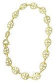 Pulseira folheada a ouro, composta inteiramente por adornos